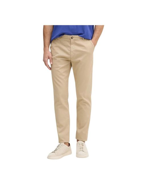 Trussardi Cigarettebroek in het Natural voor heren