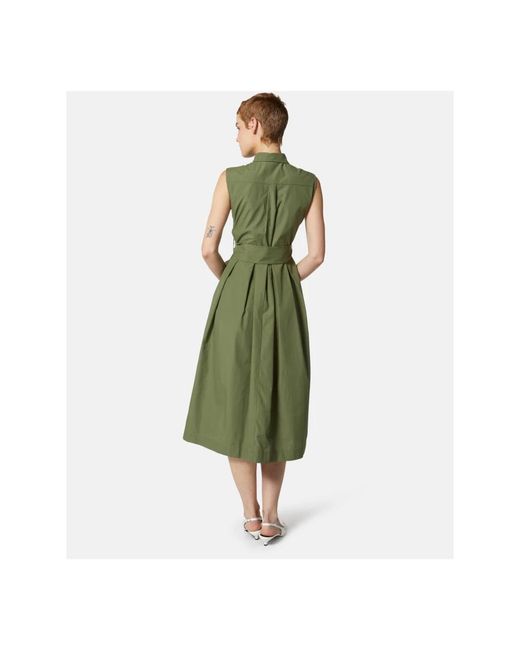 Silvian Heach Green Midi-Kleid Mit Schleife