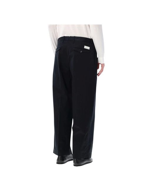 Nine:inthe:morning Black Straight Trousers for men