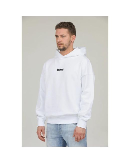 DISCLAIMER White Hoodies for men