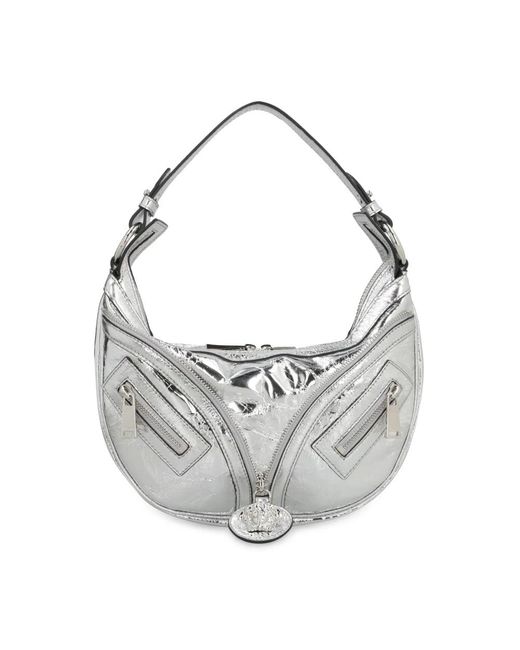 Shoulder Bags Versace de color Metallic