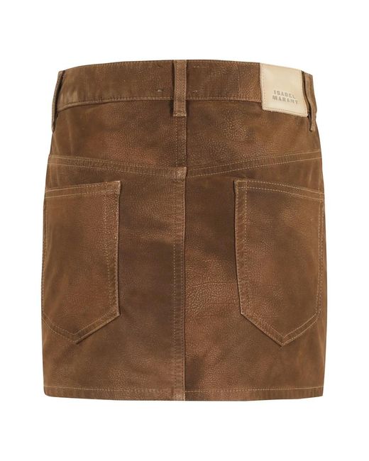 Short Skirts Isabel Marant de color Brown