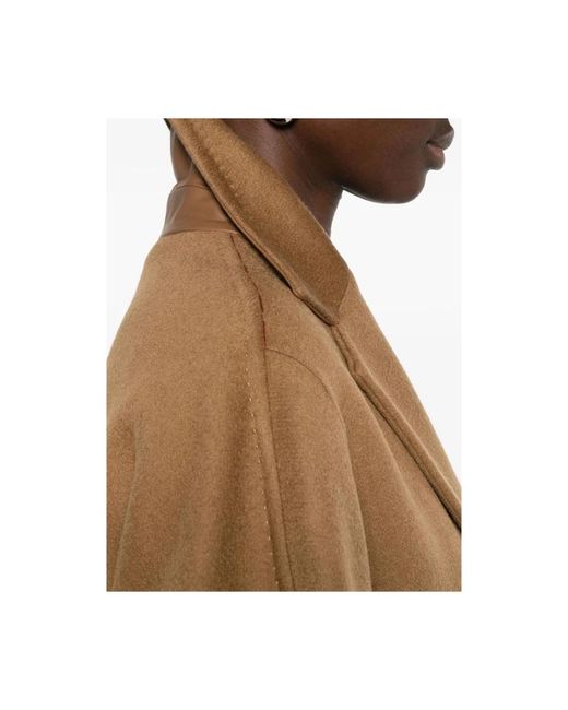 Single-Breasted Coats Max Mara de color Brown