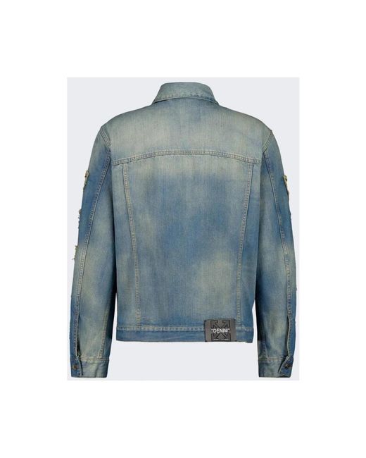 Off-White c/o Virgil Abloh Blue Denim Jackets for men