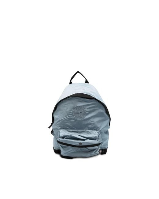Stone Island Blue Backpacks for men