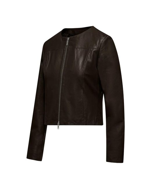 Leather Jackets Bomboogie de color Black