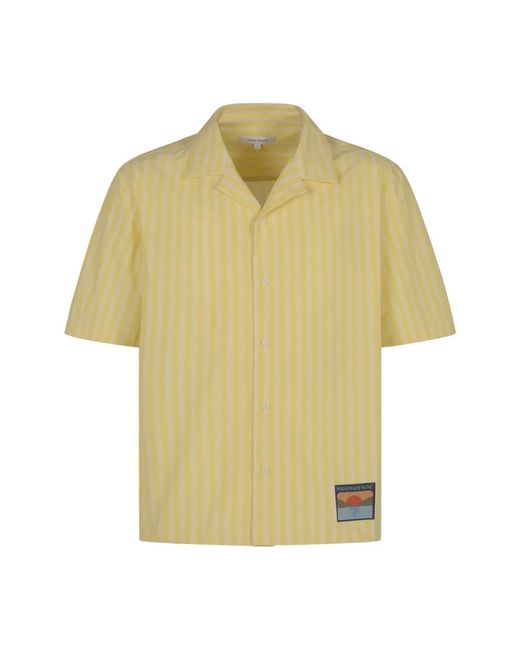 Maison Kitsuné Yellow Short Sleeve Shirts for men