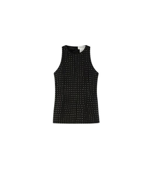 Sportmax Black Sleeveless Tops