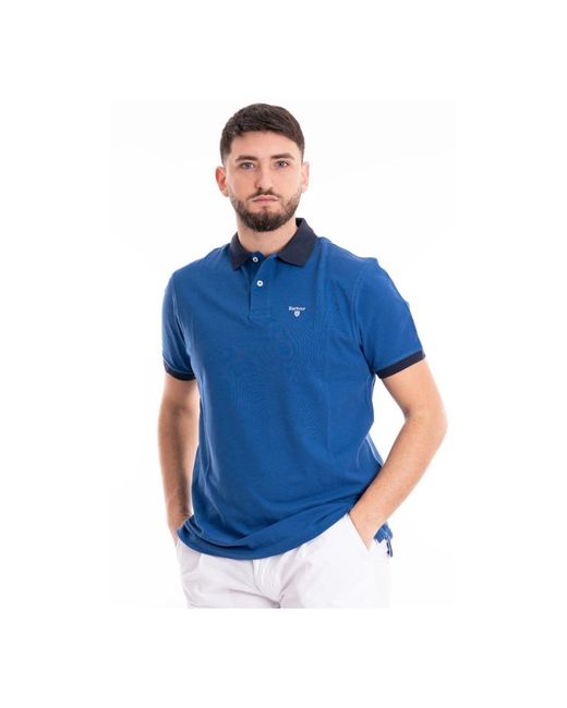 Barbour Polo Lynton Midlayers in het Blue voor heren
