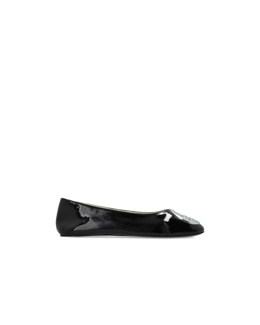 Tory Burch Black Ballerinas