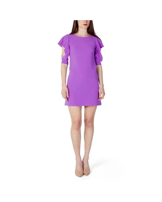 Rinascimento Purple Short Dresses