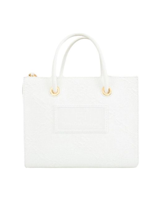 Elisabetta Franchi White Shopping Bags