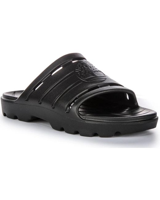Timberland Black Sliders for men