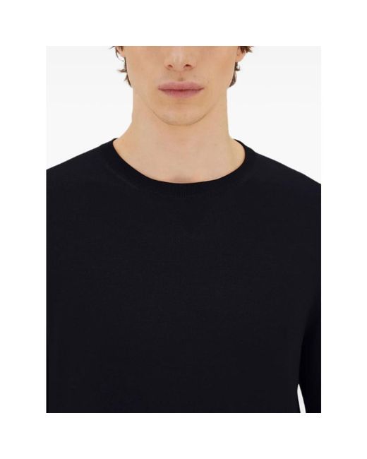 Herno Blue Round-Neck Knitwear for men