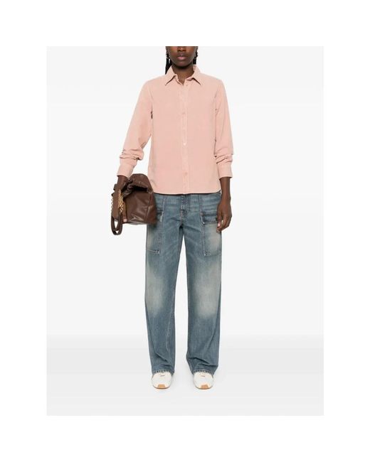 Gant Chemisier Velours in het Pink