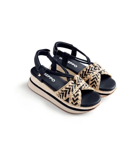 Gioseppo Blue Wedges