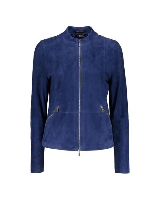 Leather Jackets Moorer de color Blue