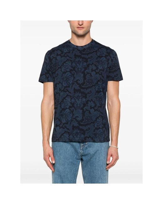 Etro Blue T-Shirts for men