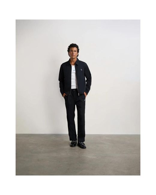 Filling Pieces Coach Jacket Twill Wool in het Black voor heren