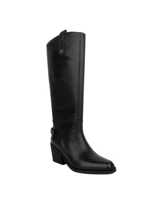 Linda Baumann Black Cowboy & Biker Boots