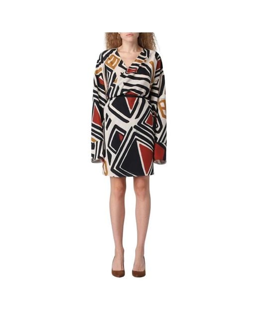 DSquared² Wrap Dresses in het Black