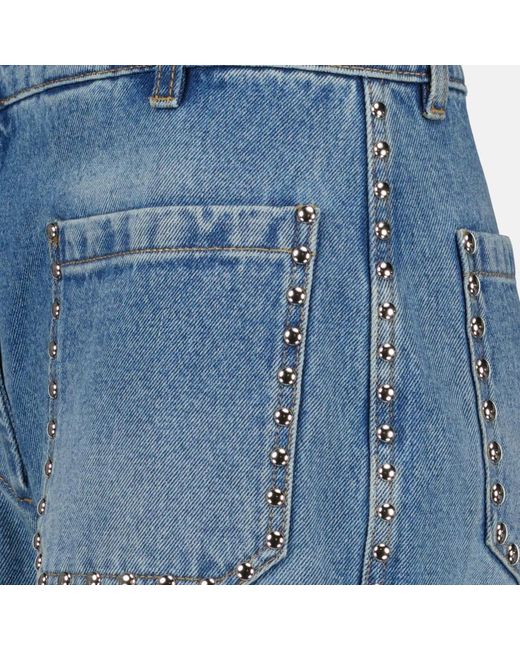Victoria Beckham Blue Ausgestellte jeans