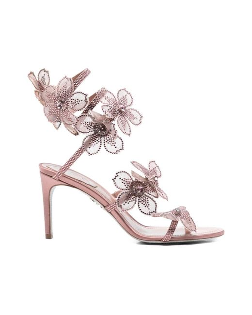 Rene Caovilla High Heel Sandals in het Pink