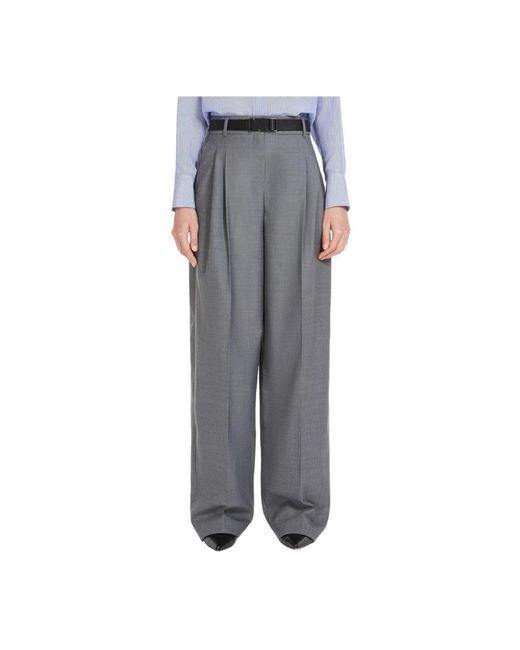 Max Mara Gray Wide Trousers