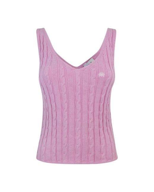 V-Neck Knitwear di MVP WARDROBE in Purple