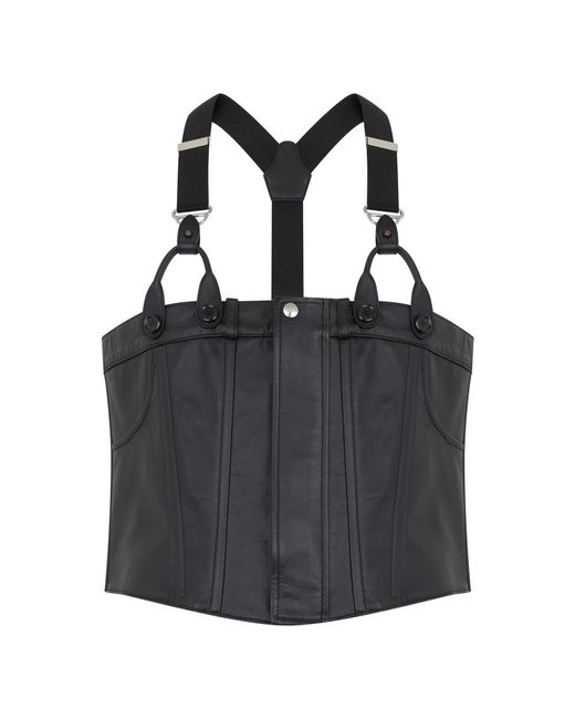 Moschino Black Sleeveless Tops for men