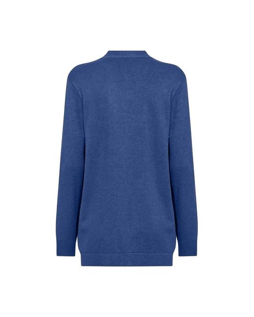 Soya Concept Blauw Comfortabel Open-Front Vest Dollie759 in het Blue