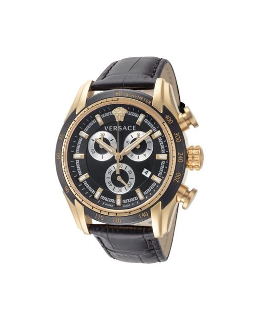 Versace Black V-ray Watch for men