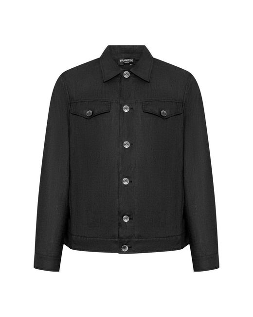Franzese Collection Black Denim Jackets for men