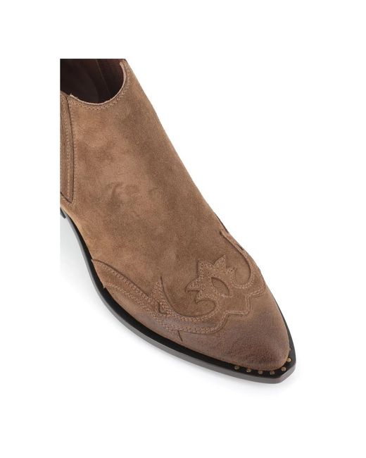 Sartore Brown Cowboy & Biker Boots