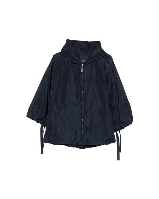 Max Mara Hooded Jacket in het Blue