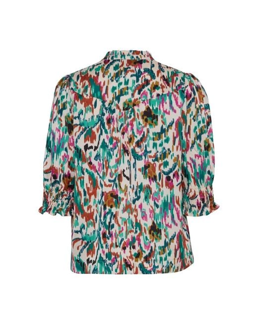 Ichi Green Blouses
