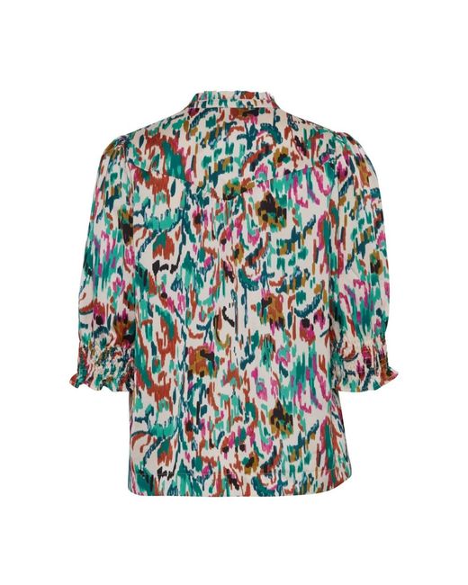Ichi Overhemden ,Veelkleurig ,Blouse in het Green