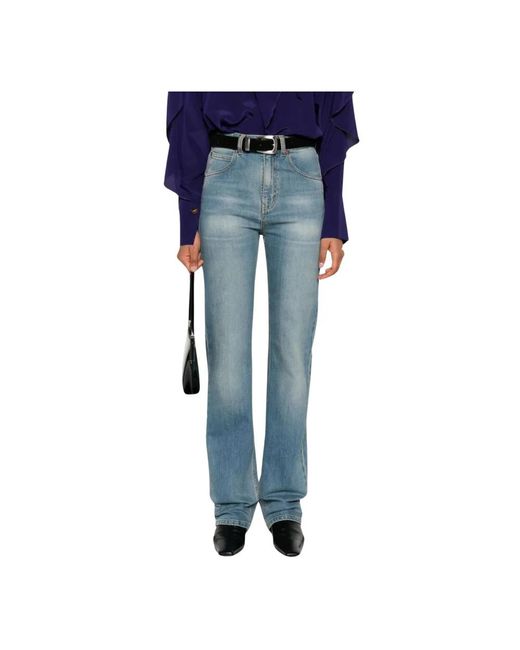 Victoria Beckham Blue Straight Jeans