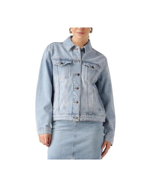 Object Jassen ,Blauw ,Denim Objellen Re Denim Jas in het Blue