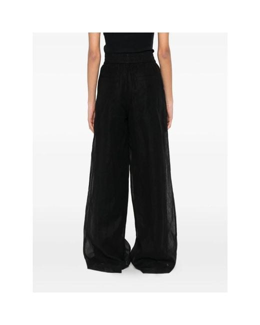 Brunello Cucinelli Black Wide Trousers