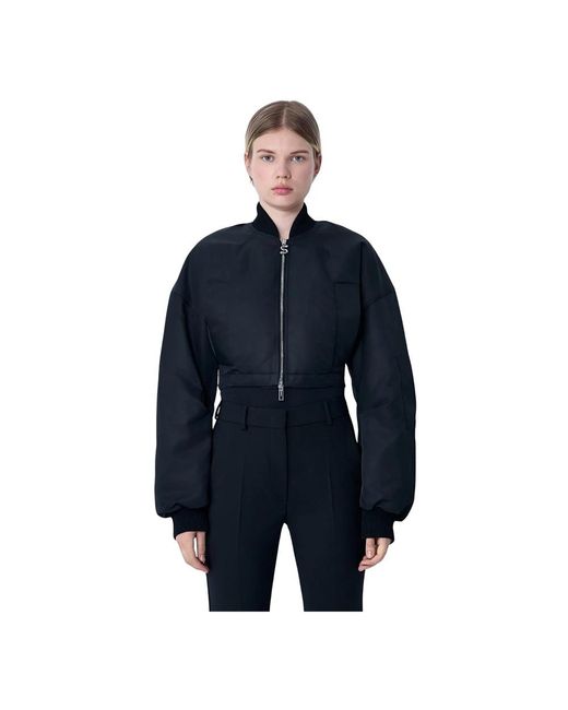 Sportmax Blue Bomber Jackets