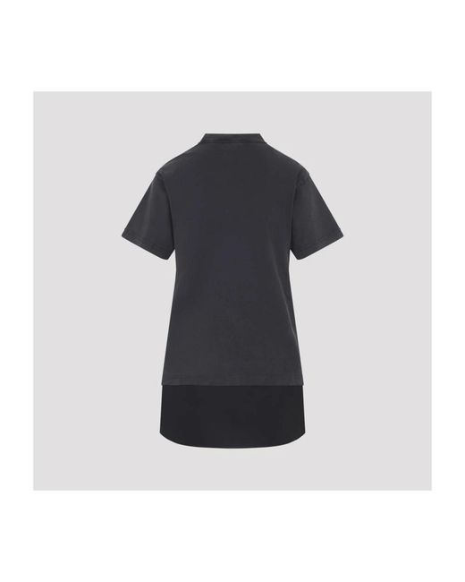 Balenciaga Black Slate Cotton T-Shirt Dress