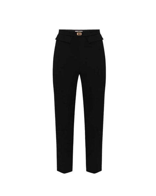 Cropped Trousers di Elisabetta Franchi in Black