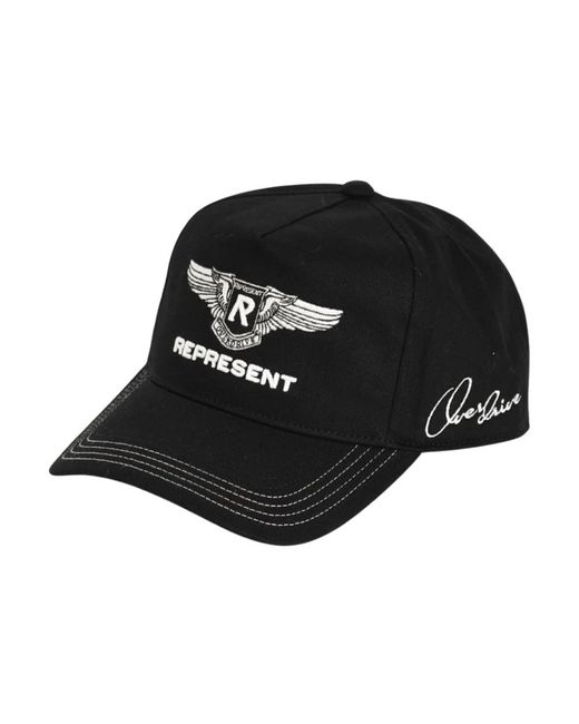 Represent Caps in het Black voor heren