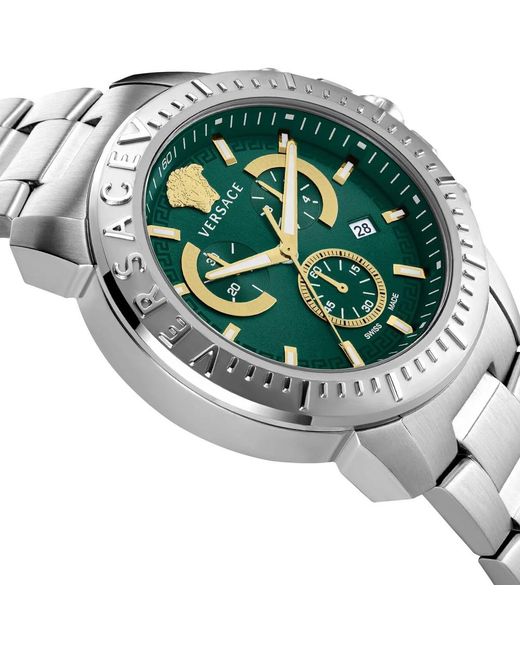 Versace Versce armbanduhr new chrono chronograph 45 mm ve2e00821 in Metallic für Herren