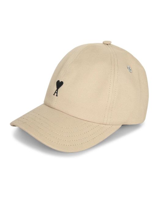 AMI De Coeur Stickerei Cap in Natural für Herren