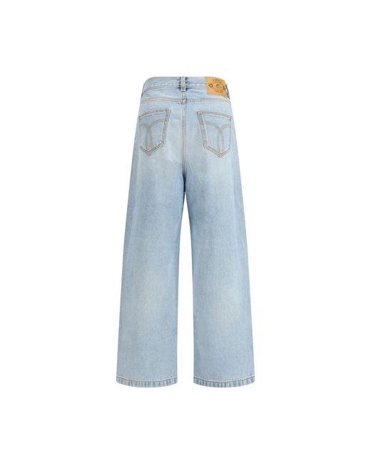 Wide Jeans Fiorucci de color Blue
