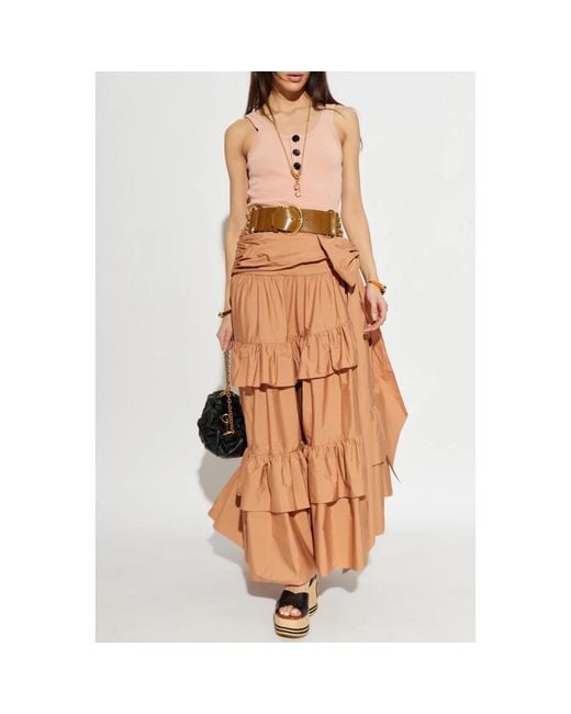 Chloé Pink Sleeveless Tops