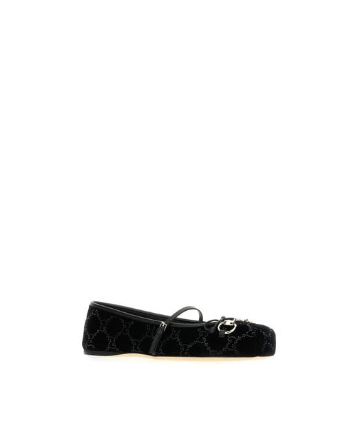 Gucci Black Ballerina Shoes