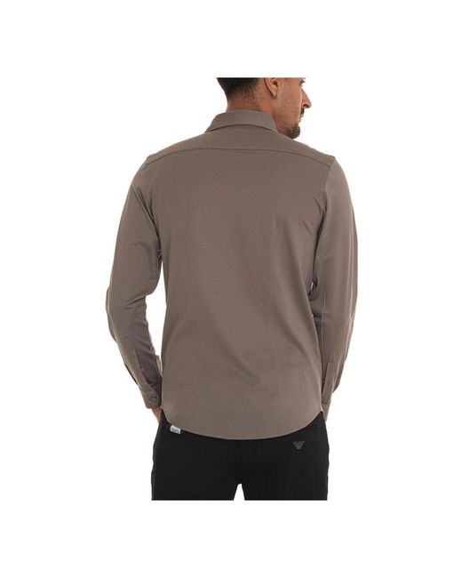Gran Sasso Brown Casual Shirts for men